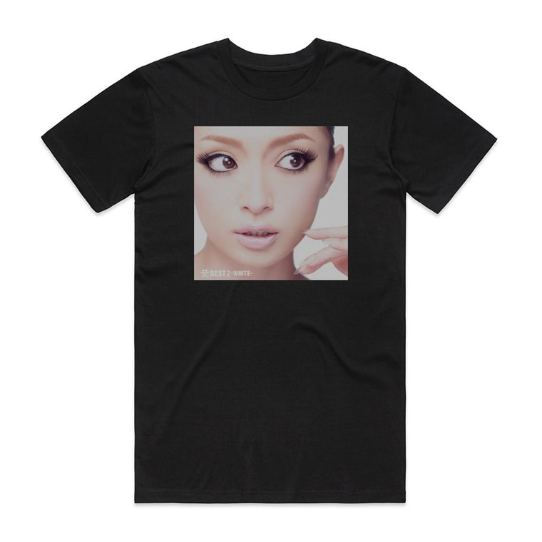 Ayumi Hamasaki A Best 2 White Album Cover T-Shirt Black