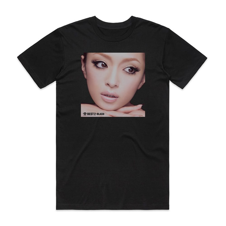 Ayumi Hamasaki A Best 2 Black Album Cover T-Shirt Black