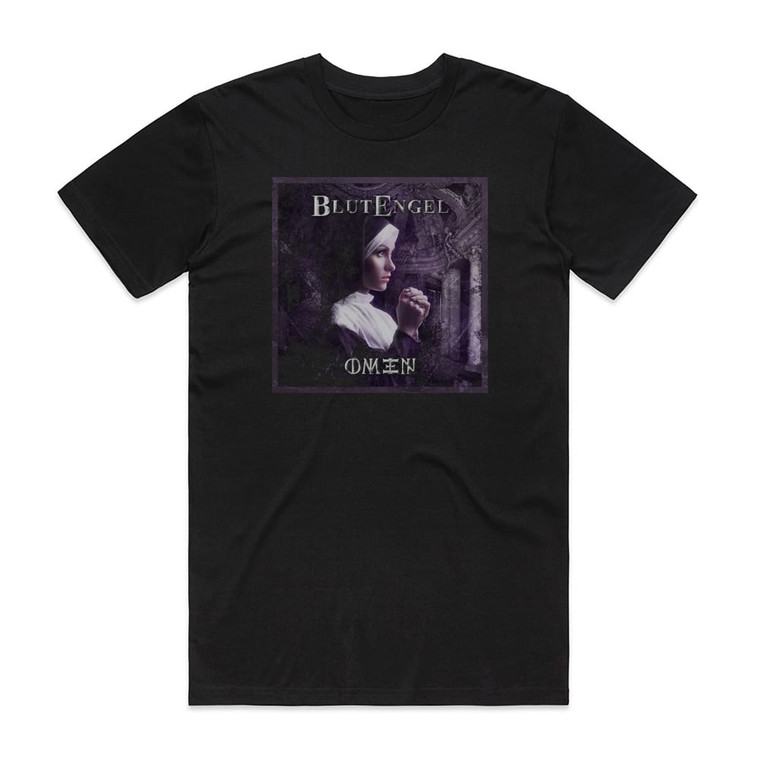 Blutengel Omen Album Cover T-Shirt Black