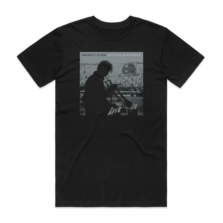 Bright Eyes Motion Sickness Live Recordings Album Cover T-Shirt Black