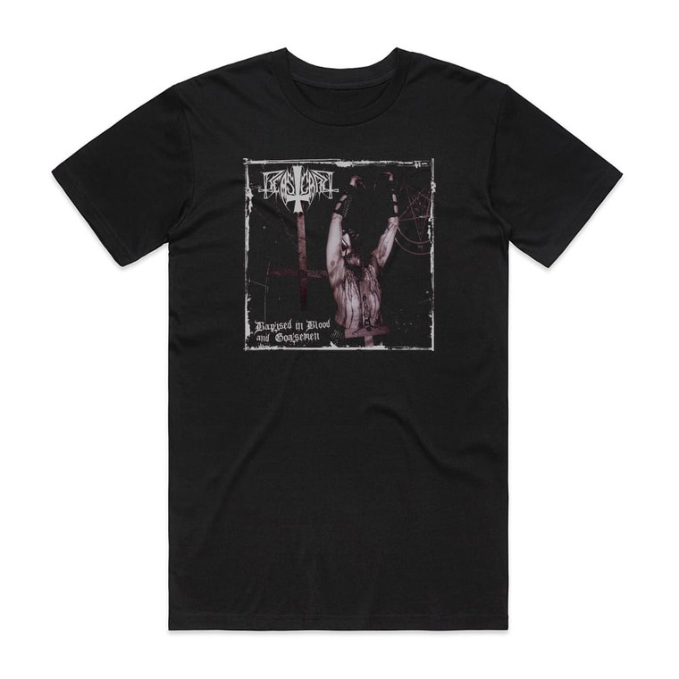 Beastcraft Baptised In Blood And Goatsemen Album Cover T-Shirt Black