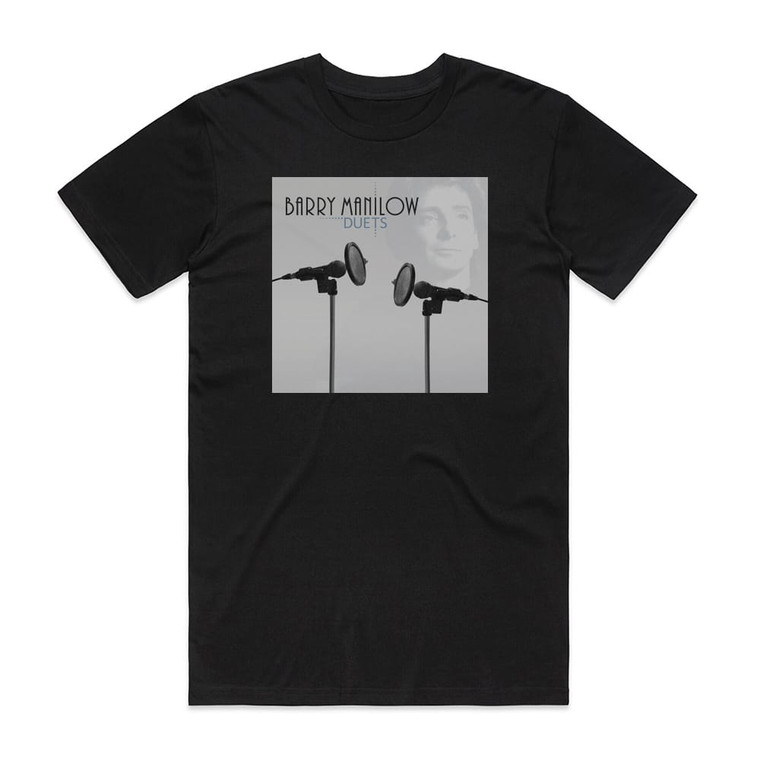 Barry Manilow Duets Album Cover T-Shirt Black