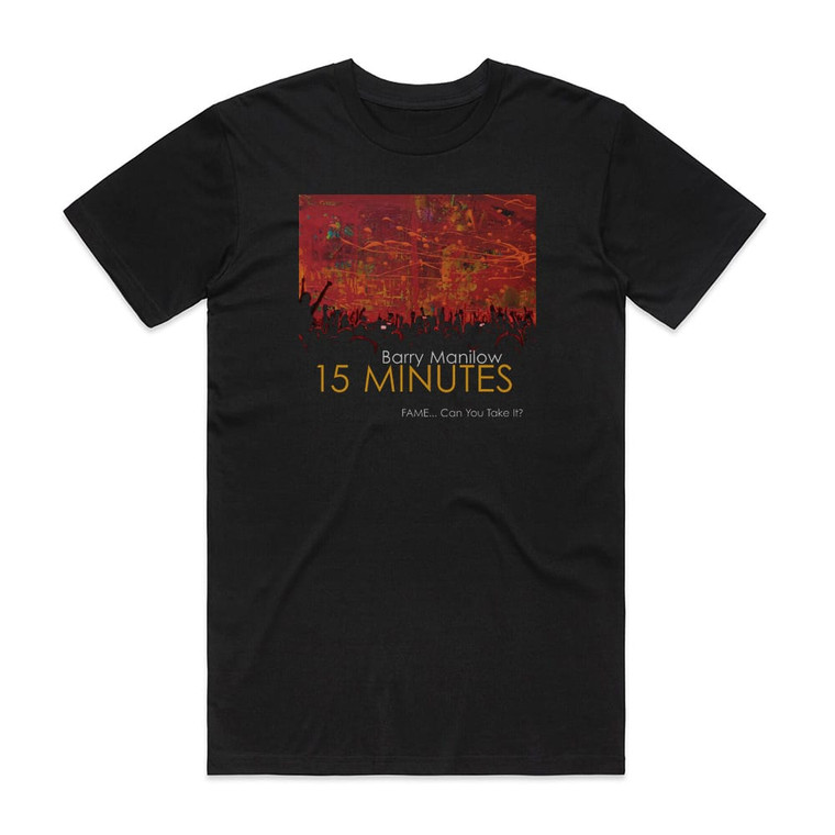 Barry Manilow 15 Minutes Album Cover T-Shirt Black
