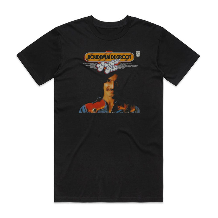 Boudewijn de Groot Grootste Hits Album Cover T-Shirt Black