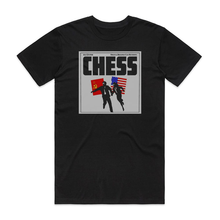 Benny Andersson Chess 1988 Original Broadway Cast Album Cover T-Shirt Black