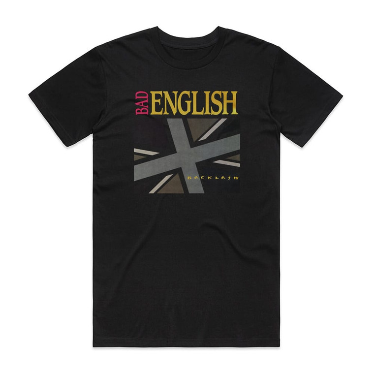 Bad English Backlash Album Cover T-Shirt Black