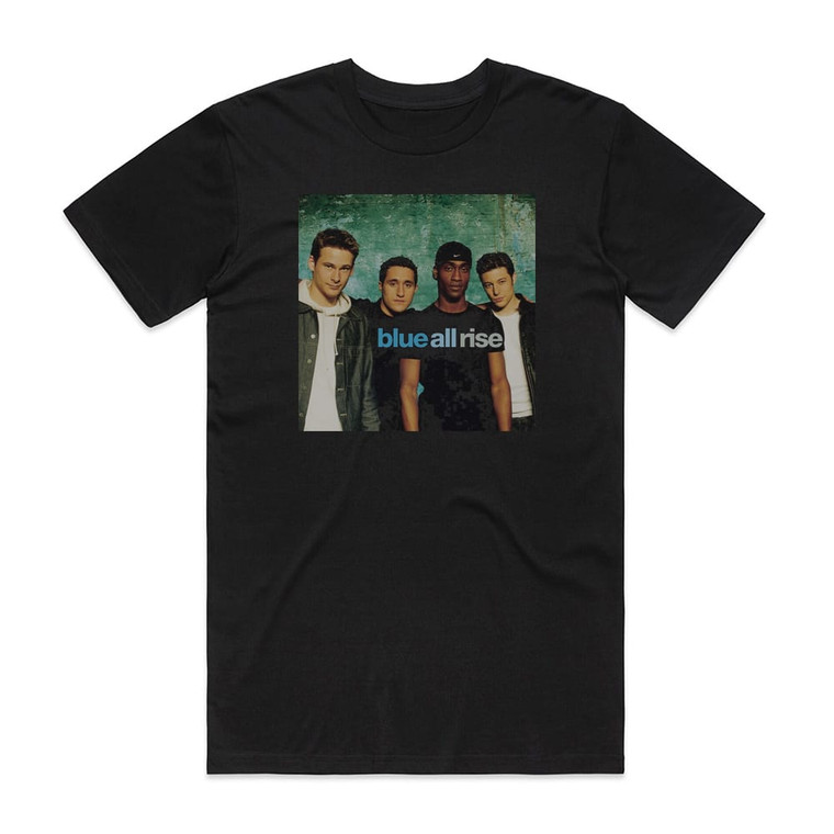 Blue All Rise Album Cover T-Shirt Black