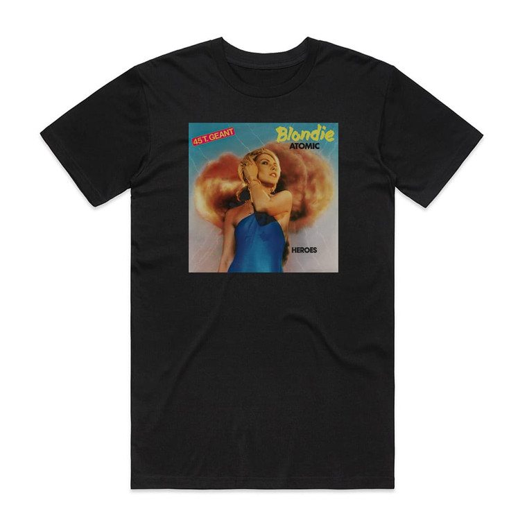 Blondie Atomic 3 Album Cover T-Shirt Black