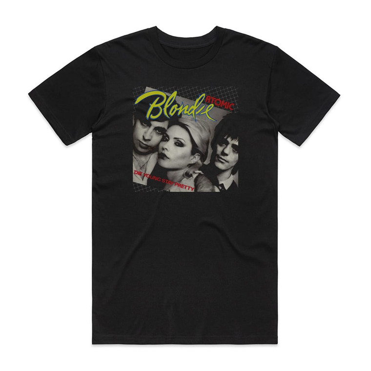 Blondie Atomic 5 Album Cover T-Shirt Black