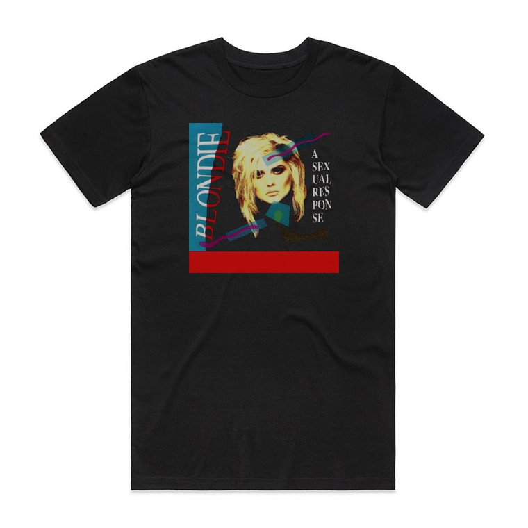 Blondie A Sexual Response Album Cover T-Shirt Black
