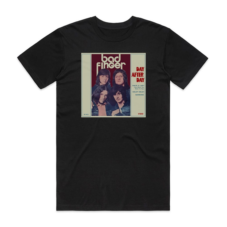 Badfinger Day After Day 2 Album Cover T-Shirt Black
