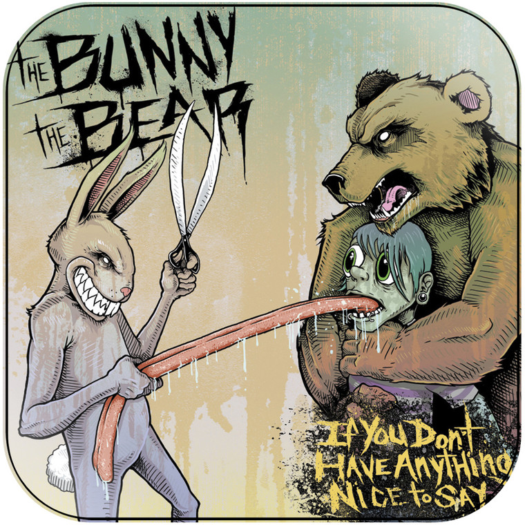 The Bunny The Bear Draining Puddles Retreiving Treasures Album Cover Sticker Album Cover Sticker