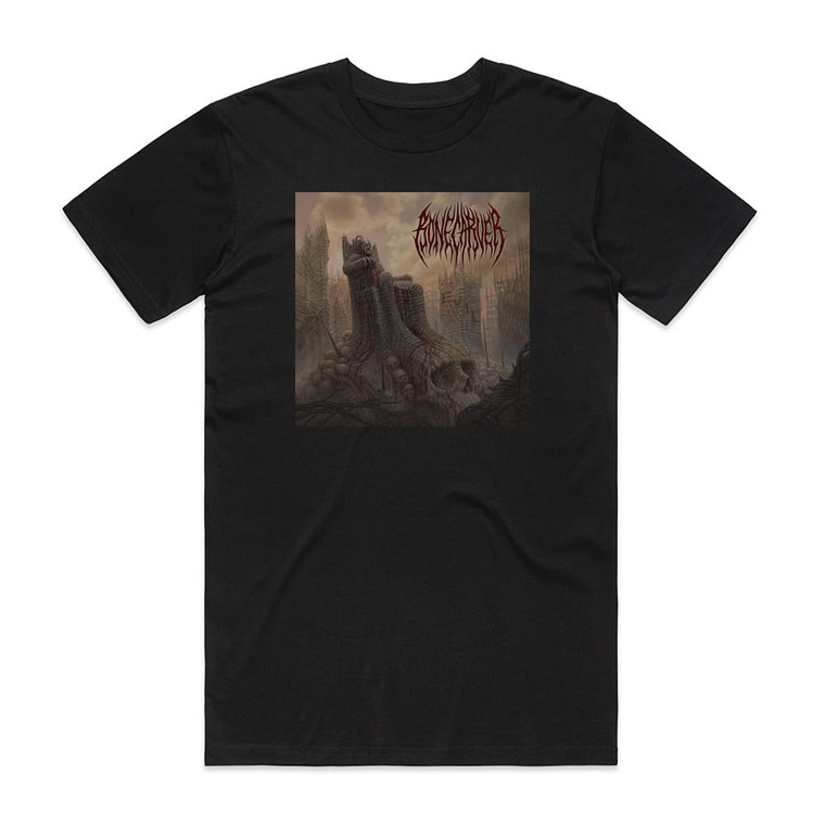 Bonecarver Evil Album Cover T-Shirt Black