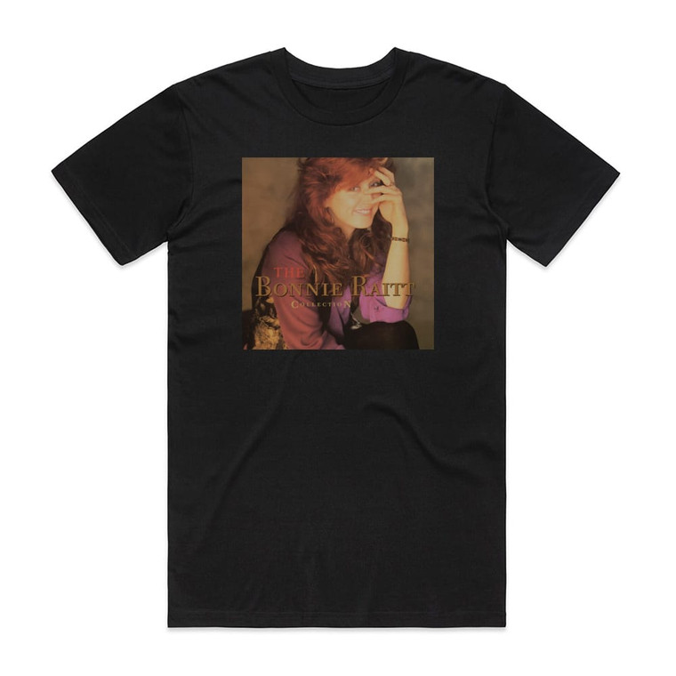 Bonnie Raitt The Bonnie Raitt Collection Album Cover T-Shirt Black