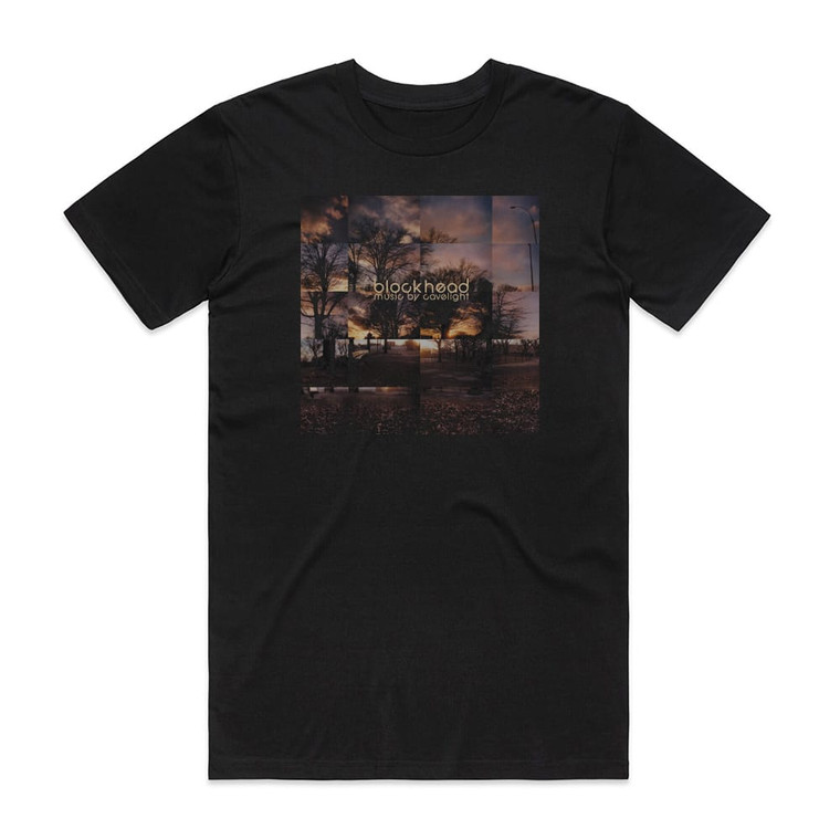 Blockhead Music By Cavelight Album Cover T-Shirt Black