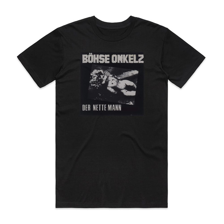 Bohse Onkelz Der Nette Mann Album Cover T-Shirt Black