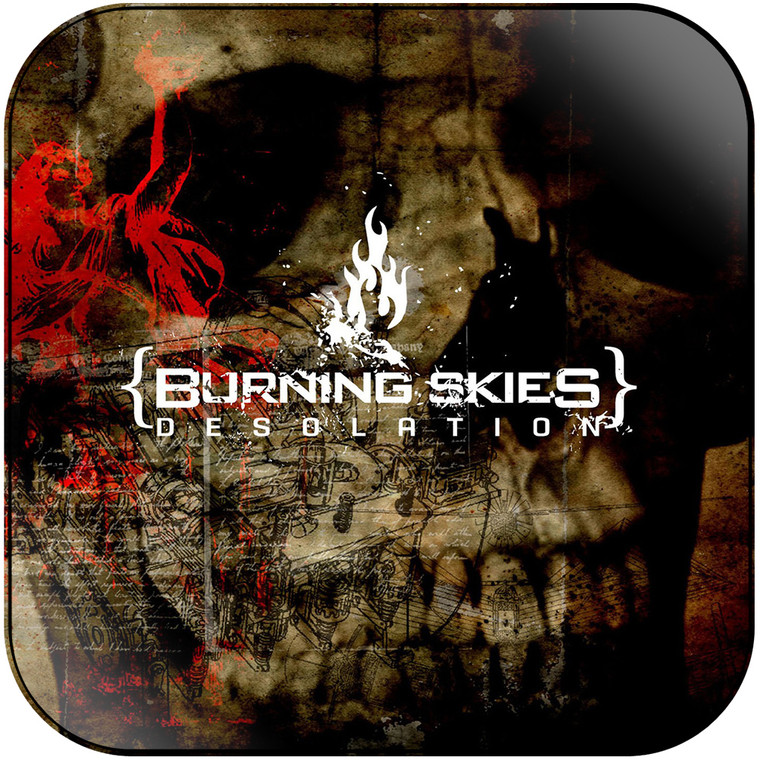 Burning Skies Greedfilthabusecorruption Album Cover Sticker Album Cover Sticker