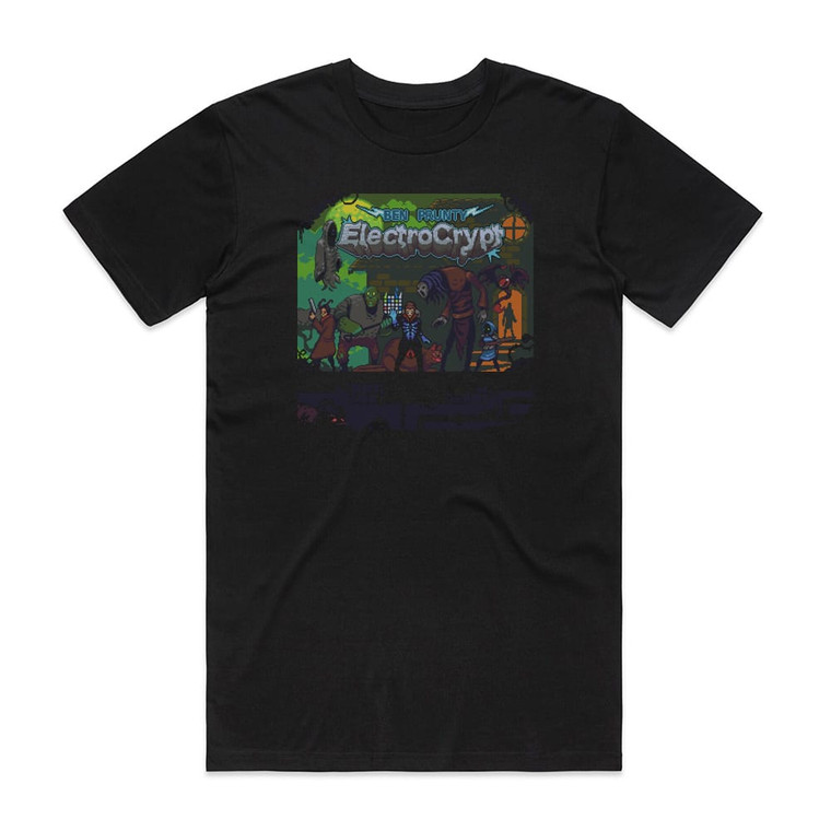 Ben Prunty Electrocrypt Album Cover T-Shirt Black