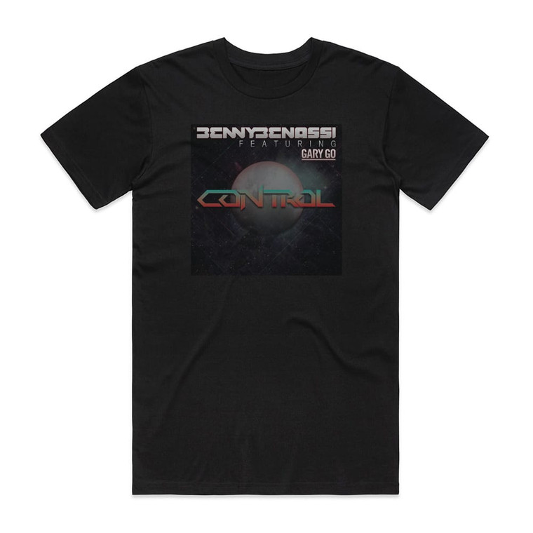 Benassi Benny Control Album Cover T-Shirt Black