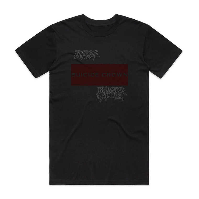 Berried Alive Suicide Crown 1 Album Cover T-Shirt Black
