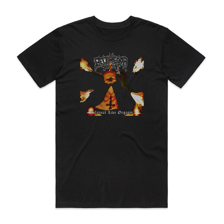 Belphegor Infernal Live Orgasm Album Cover T-Shirt Black