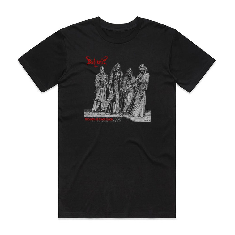 Beherit The Oath Of Black Blood Album Cover T-Shirt Black