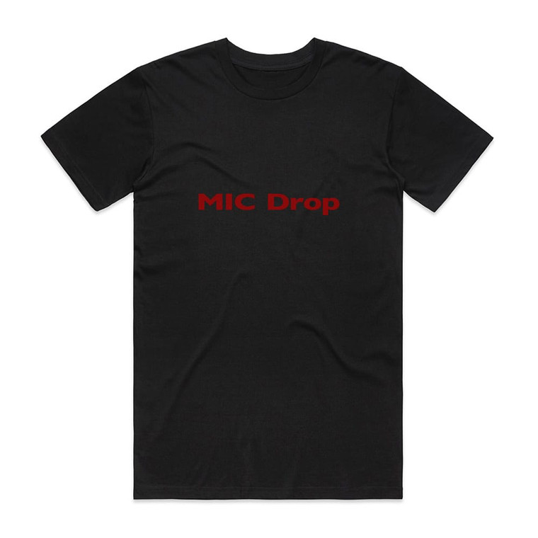 Bangtan Boys Mic Drop Steve Aoki Remix Album Cover T-Shirt Black