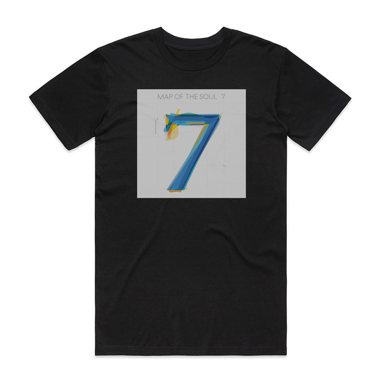 Bangtan Boys Map Of The Soul 7 Album Cover T-Shirt Black