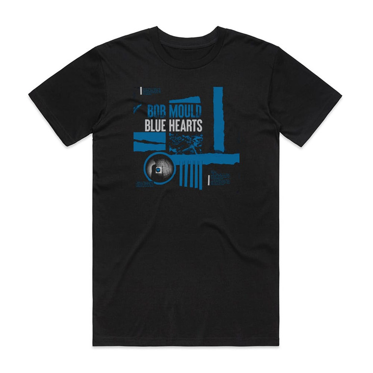 Bob Mould Blue Hearts Album Cover T-Shirt Black