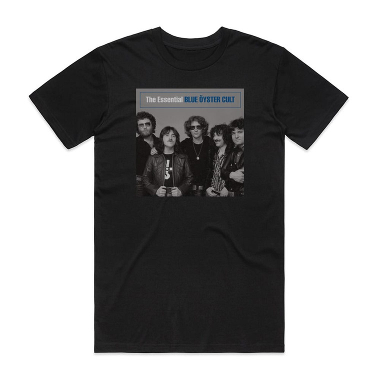 Blue Oyster Cult The Essential Blue Yster Cult Album Cover T-Shirt Black