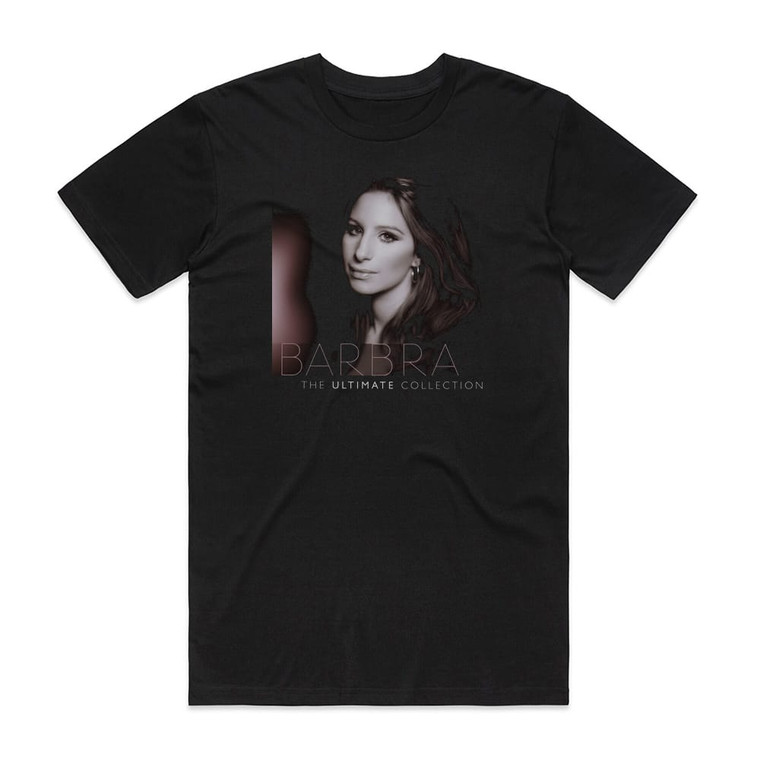 Barbra Streisand The Ultimate Collection Album Cover T-Shirt Black