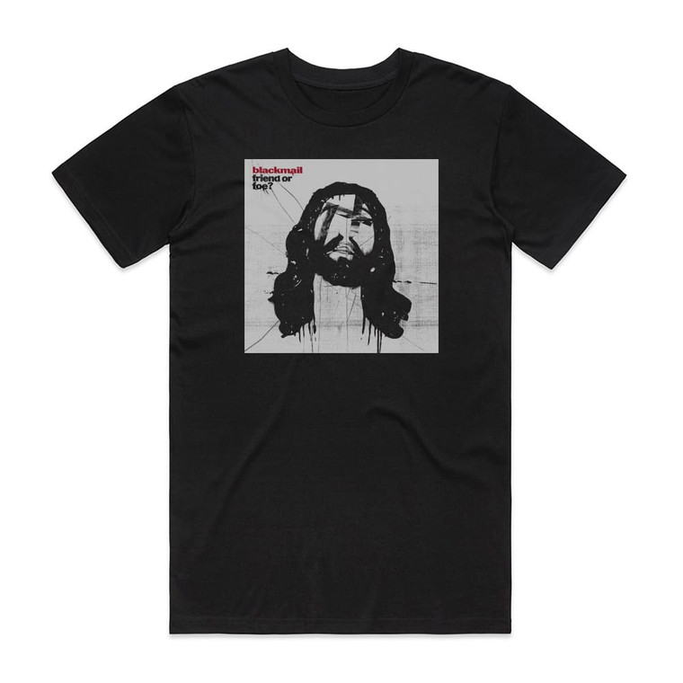 blackmail Friend Or Foe Album Cover T-Shirt Black