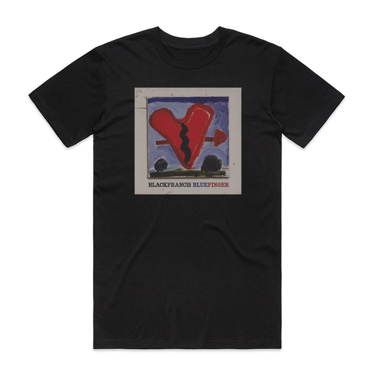Black Francis Bluefinger Album Cover T-Shirt Black