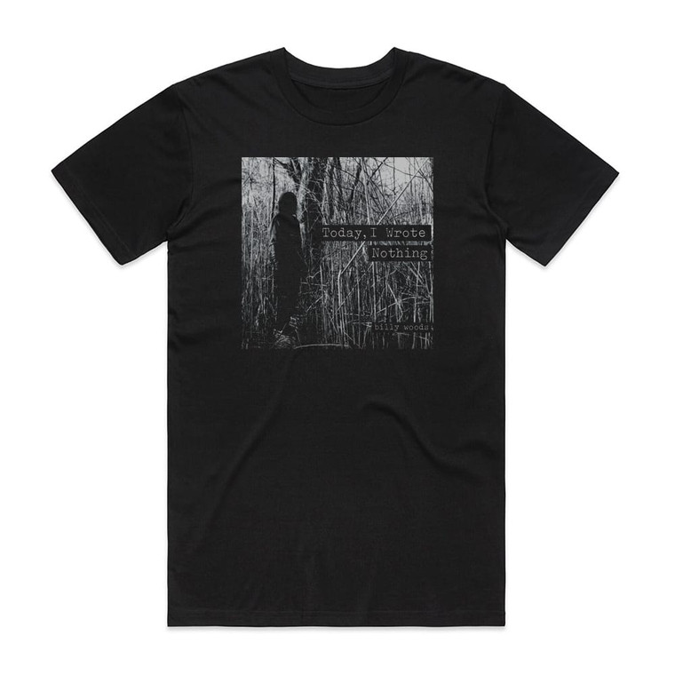 Billy Woods Today I Wrote Nothing Album Cover T-Shirt Black