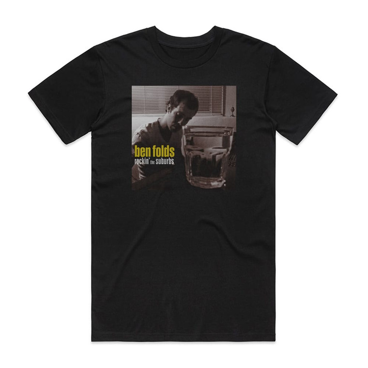 Ben Folds Rockin The Suburbs Album Cover T-Shirt Black