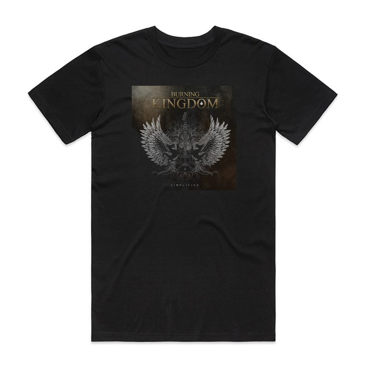 Burning Kingdom Simplified Album Cover T-Shirt Black