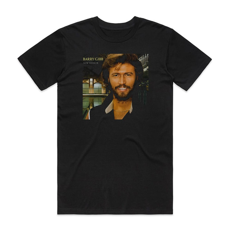 Barry Gibb Now Voyager Album Cover T-Shirt Black