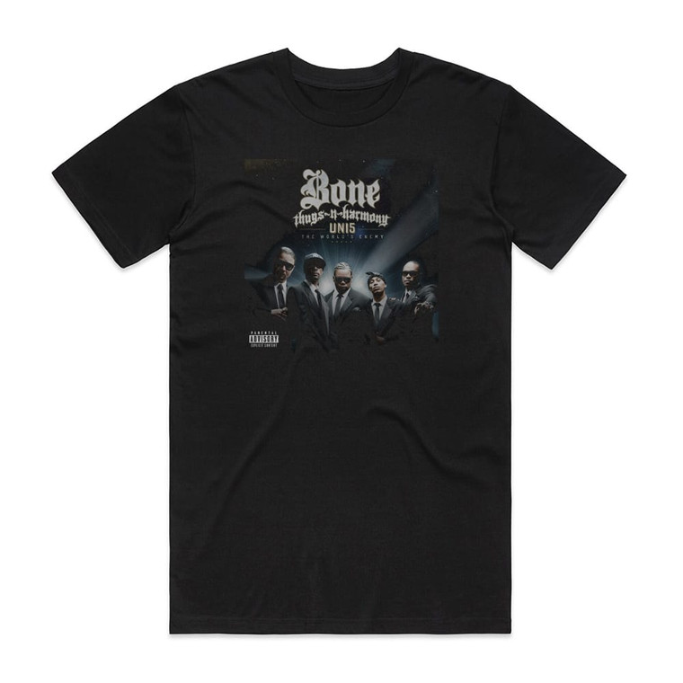 Bone Thugs-n-Harmony Uni 5 The Worlds Enemy Album Cover T-Shirt Black