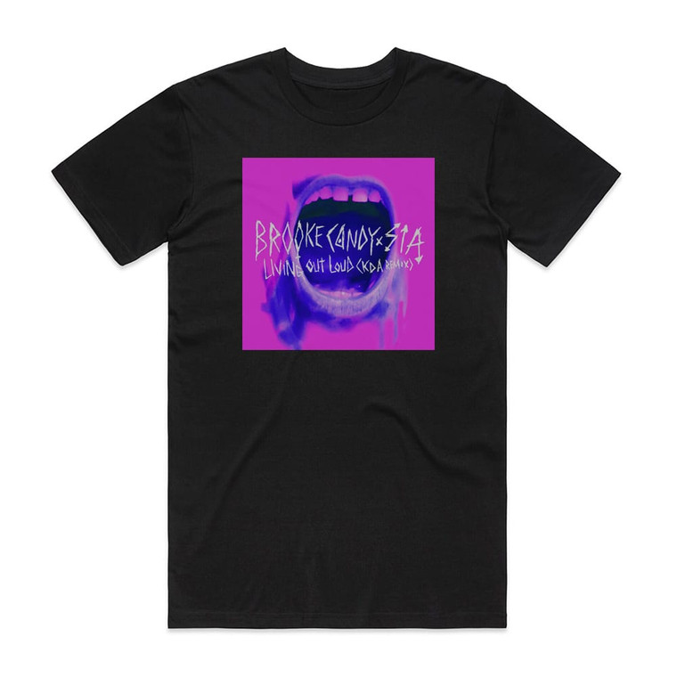 Brooke Candy Living Out Loud 1 Album Cover T-Shirt Black