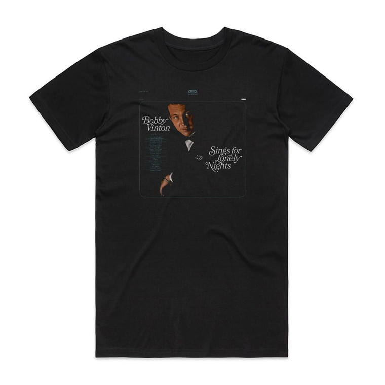 Bobby Vinton Bobby Vinton Sings For Lonely Nights Album Cover T-Shirt Black