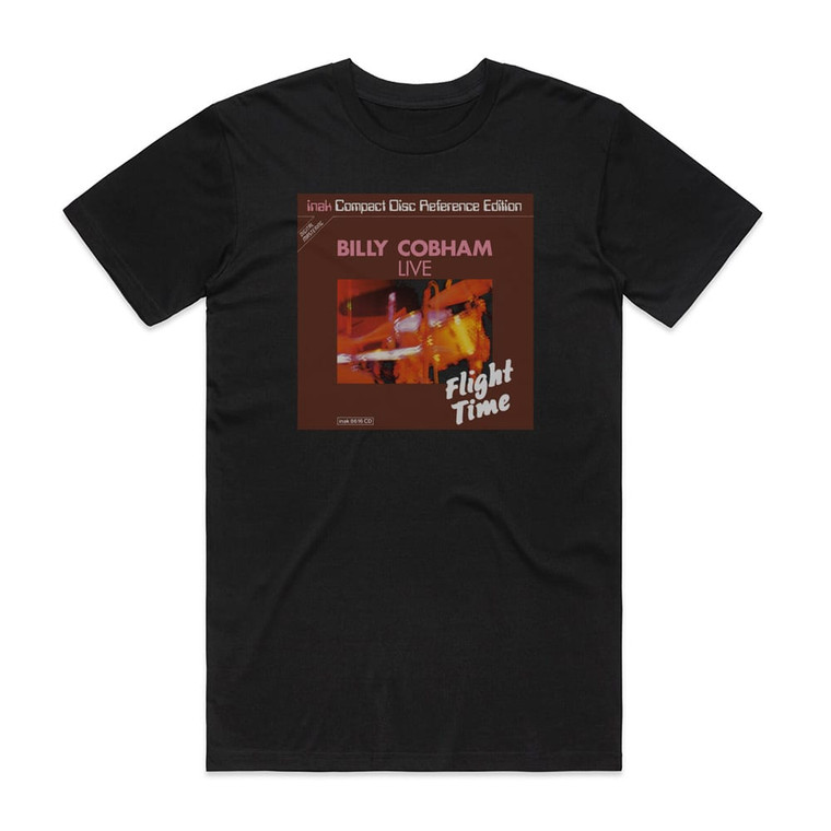 Billy Cobham Flight Time 1 Album Cover T-Shirt Black