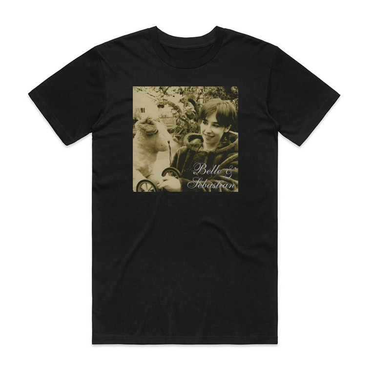 Belle and Sebastian Dog On Wheels Album Cover T-Shirt Black