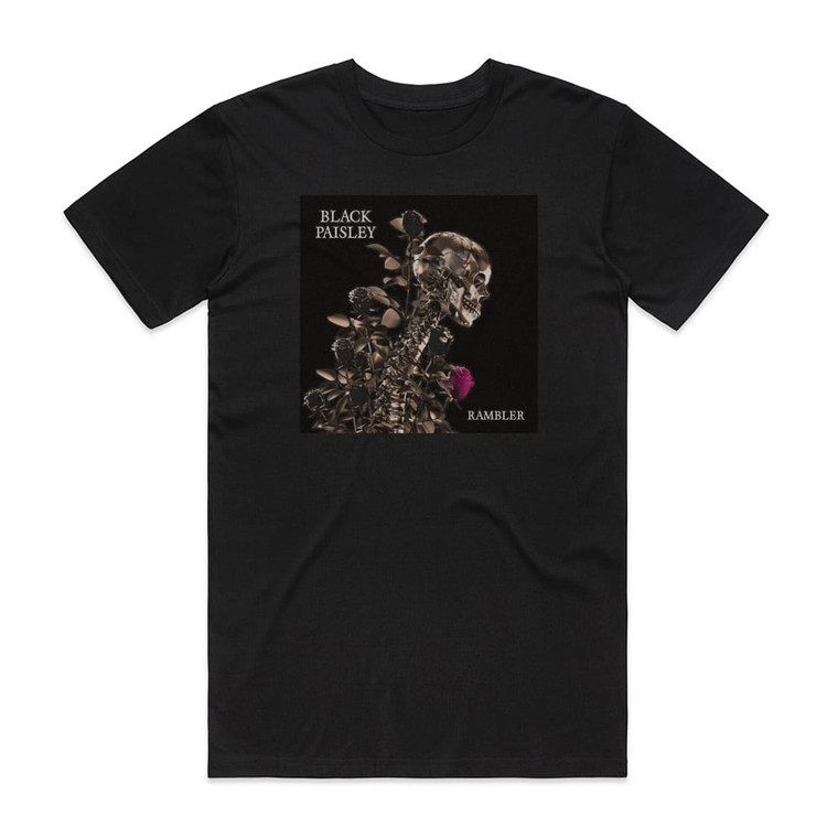 Black Paisley Rambler Album Cover T-Shirt Black