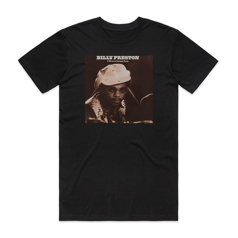 Billy Preston I Wrote A Simple Song Album Cover T-Shirt Black
