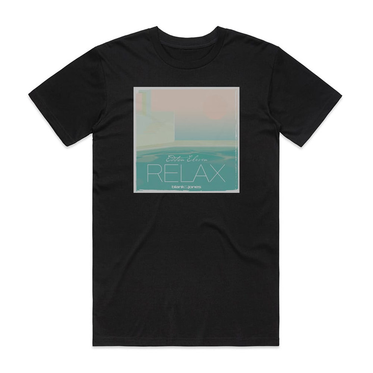 Blank and Jones Relax Edition Eleven Album Cover T-Shirt Black
