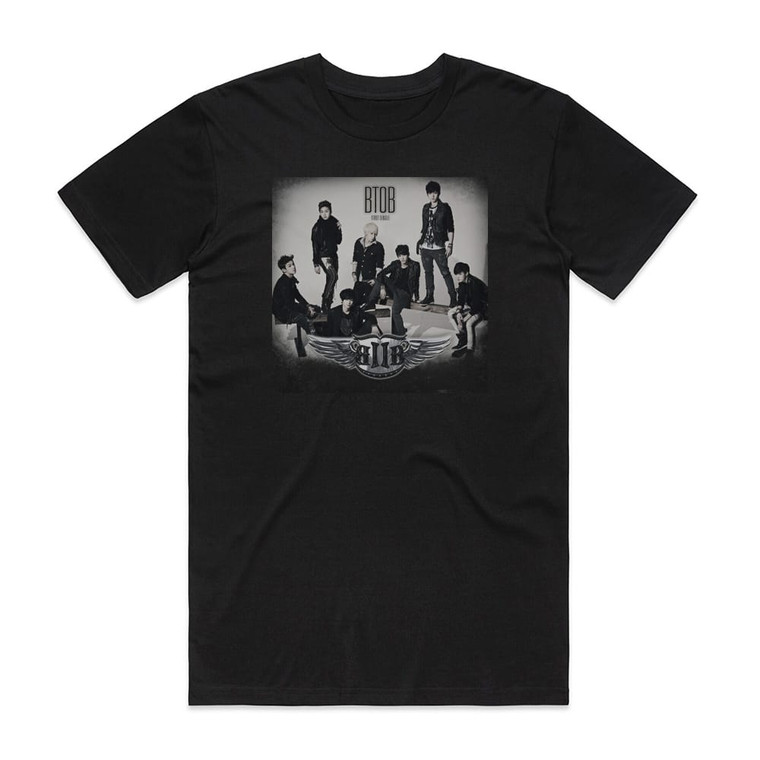 BTOB  Insane Album Cover T-Shirt Black