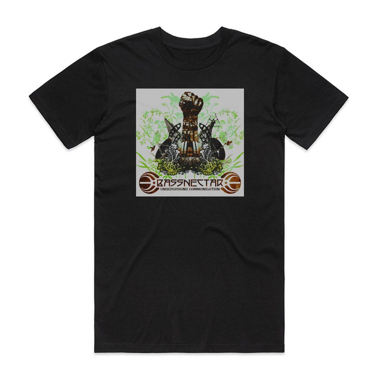 Bassnectar Underground Communication Album Cover T-Shirt Black