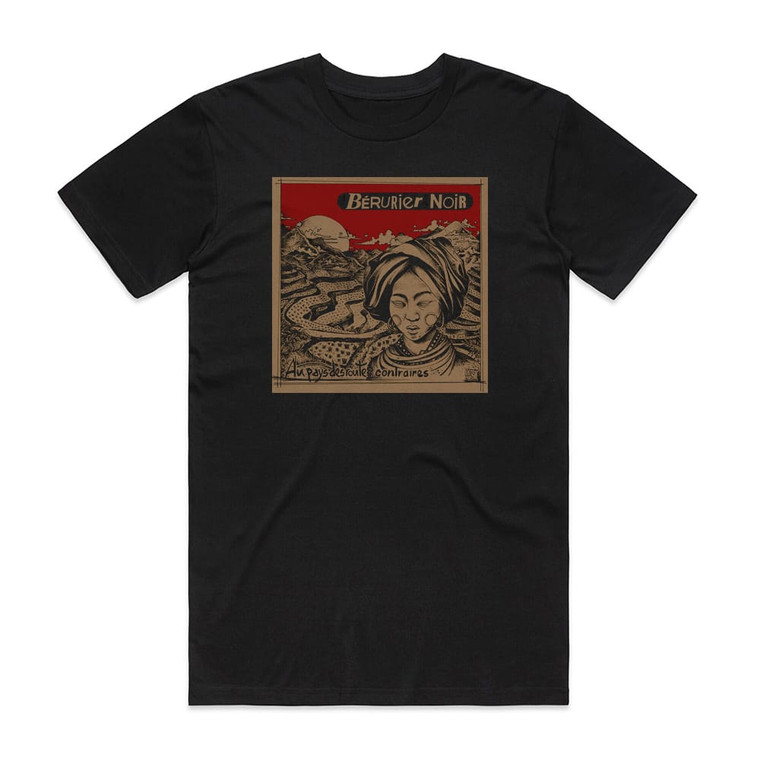 Berurier Noir Drive Mongole 01 1 Album Cover T-Shirt Black