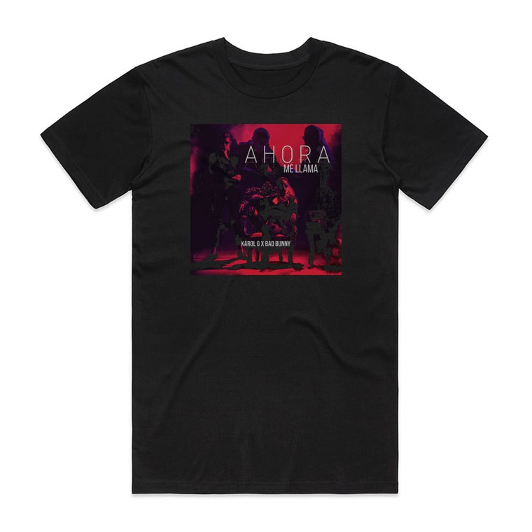 Bad Bunny Ahora Me Llama Album Cover T-Shirt Black