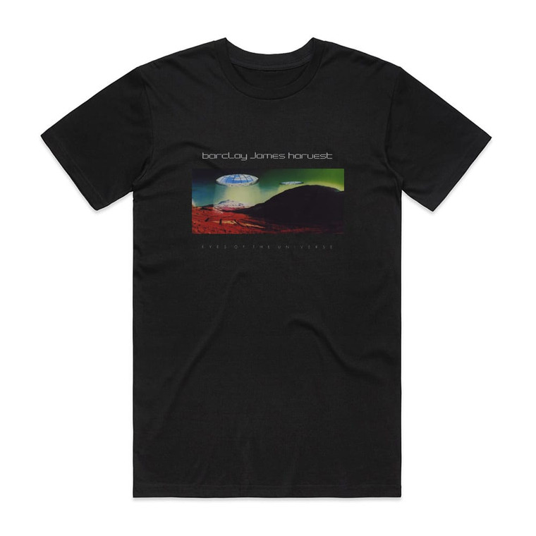 Barclay James Harvest Eyes Of The Universe Album Cover T-Shirt Black